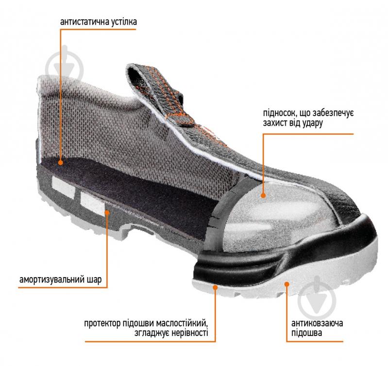 Сандалии рабочие NEO tools S1 SRA с композитным подноском р.45 82-076 черный - фото 2