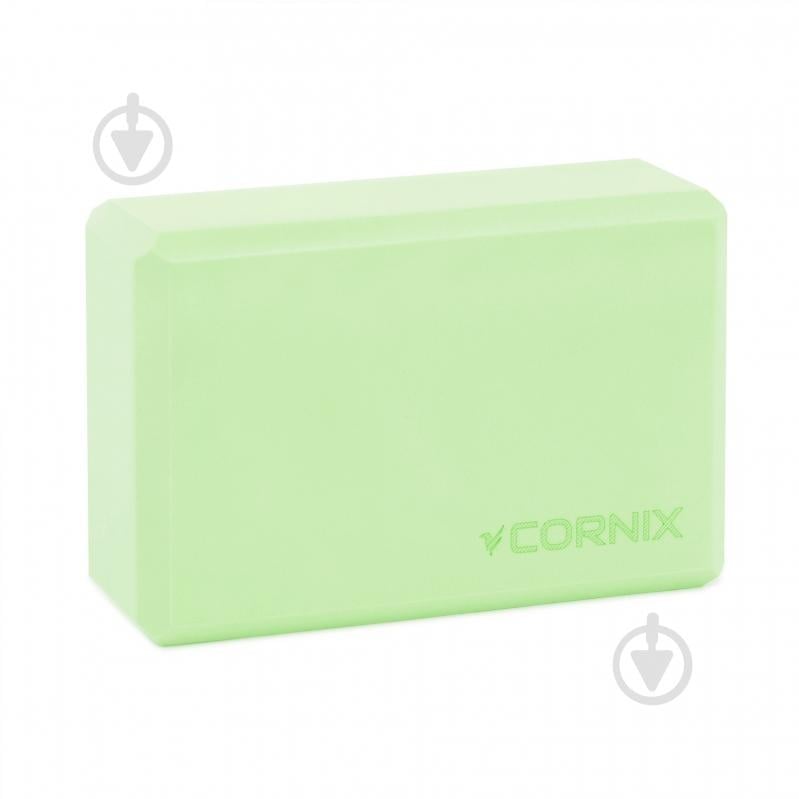 Блок для йоги Cornix XR-0103 зеленый - фото 1