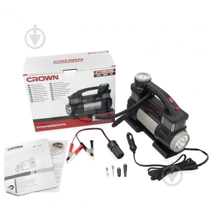 Компресcор автомобильный Crown CT36092 - фото 5 Компресcор автомобильный Crown CT36092 - фото 5