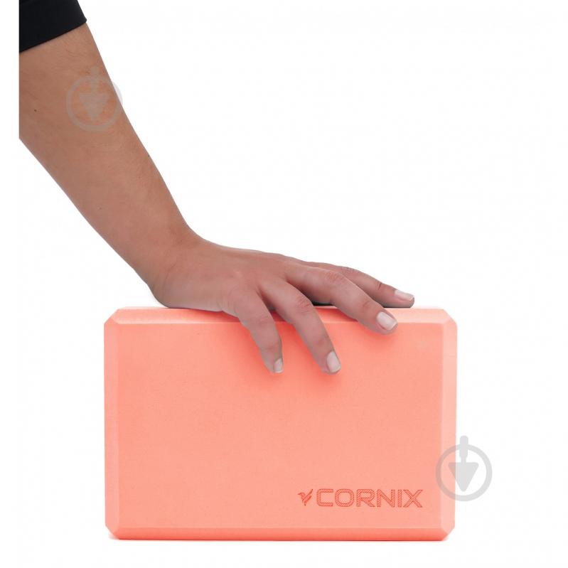 Блок для йоги Cornix XR-0104 помаранчевий - фото 2 Блок для йоги Cornix XR-0104 помаранчевий - фото 2