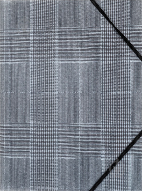 Папка на резинке А4+ Tartan Gray Axent - фото 1