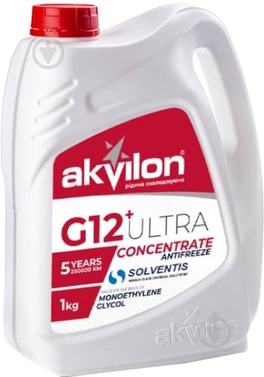 Антифриз AKVILON Ant Conc R G12 концентрат 1 кг червоний (AKVILON ANT CONC R 1KG) - фото 1