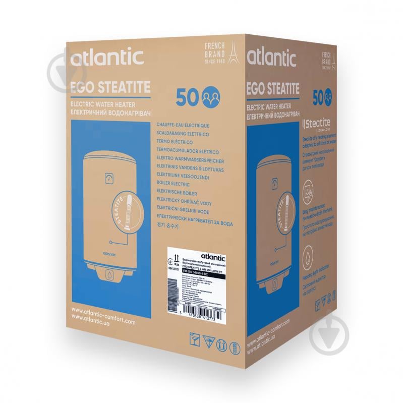 Бойлер Atlantic Steatite Ego VM 050 D400S-1-BC 1200W - фото 6