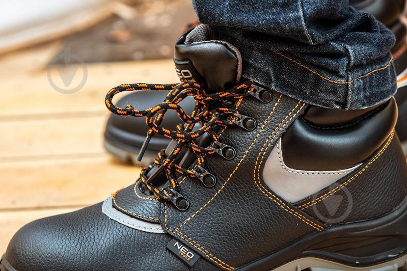 Полуботинки рабочие NEO tools S1P SRC с металлическим подноском р.45 82-036 темно-серый - фото 16