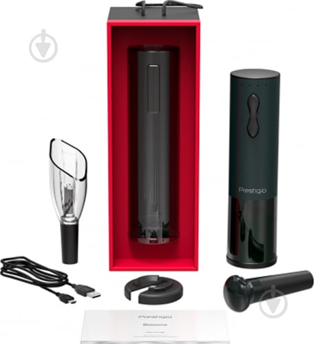 Штопор електричний Prestigio Bolsena Smart Wine Opener Black (PWO101BK_EN) - фото 7