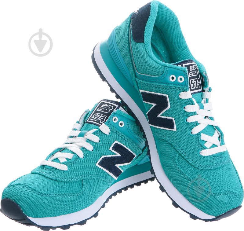 Кроссовки New Balance 574 WL574POA р.8 бирюзовый - фото 1 Кроссовки New Balance 574 WL574POA р.8 бирюзовый - фото 1