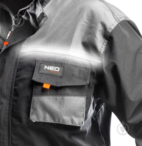 Комбінезон робочий NEO tools р. L зріст 3-4 81-250 чорно-сірий - фото 2