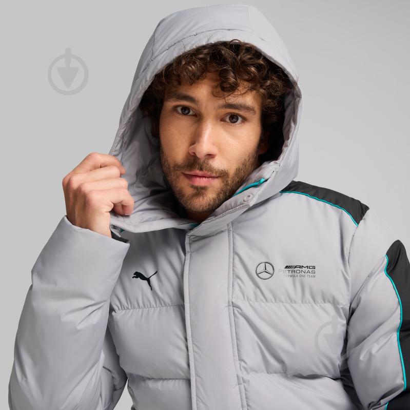 Пуховик чоловічий зимовий Puma MAPF1 MT7+ ECOLITE PADDED JACKET 62731502 р.2XL сірий - фото 4