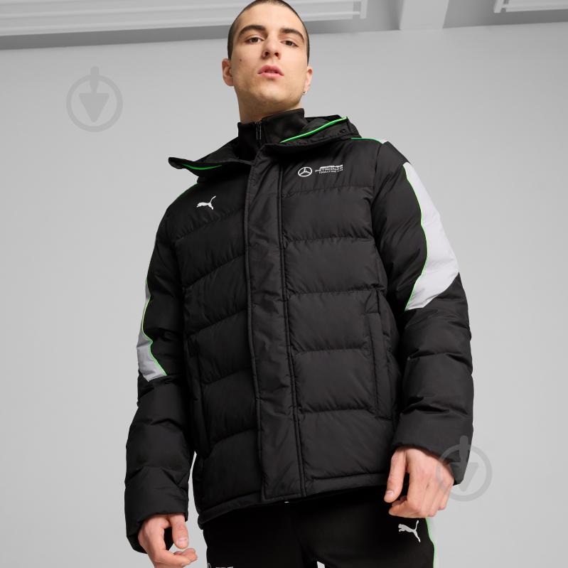 Пуховик чоловічий зимовий Puma MAPF1 MT7+ ECOLITE PADDED JACKET 62731501 р.2XL чорний - фото 3