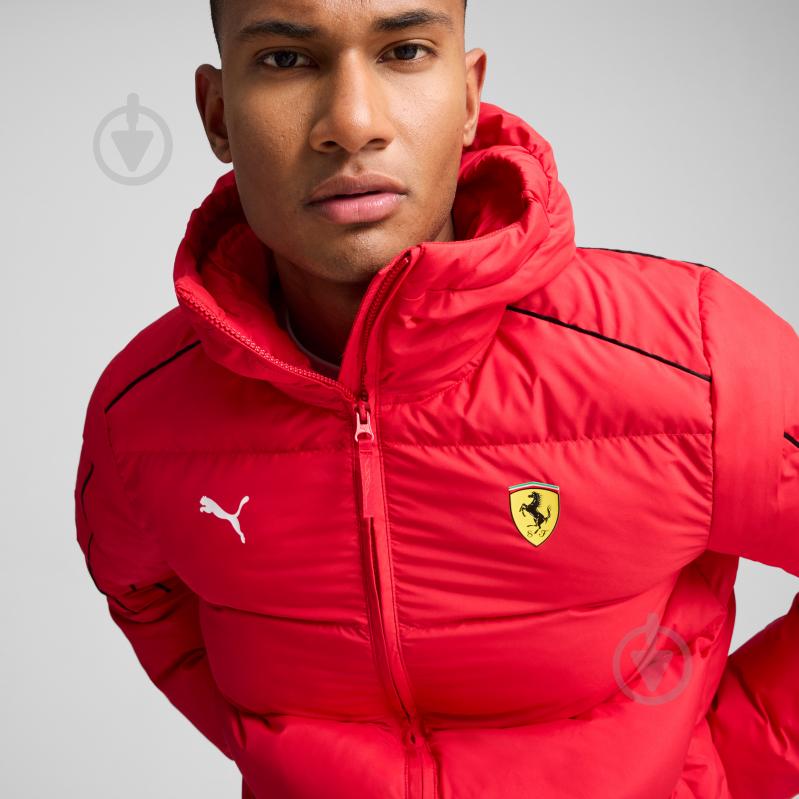 Куртка чоловіча зимова Puma FERRARI RACE MT7+ ECOLITE JACKET 62704102 р.2XL червона - фото 4