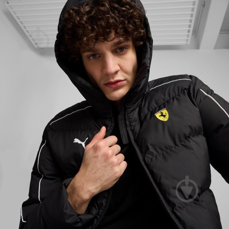 Куртка чоловіча зимова Puma FERRARI RACE MT7+ ECOLITE JACKET 62704101 р.2XL чорна - фото 4