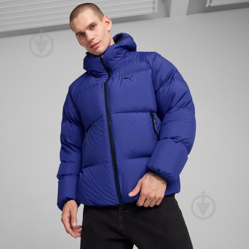 Куртка чоловіча зимова Puma DOWN PUFFER JACKET 62647627 р.S синя - фото 3