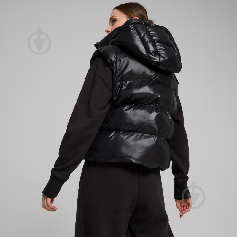 Жилет Puma SHINY PUFFER VEST 62651801 р.XS чорний - фото 4