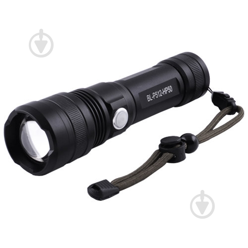 Фонарик Bailong P512-HP50 черный - фото 1 Фонарик Bailong P512-HP50 черный - фото 1