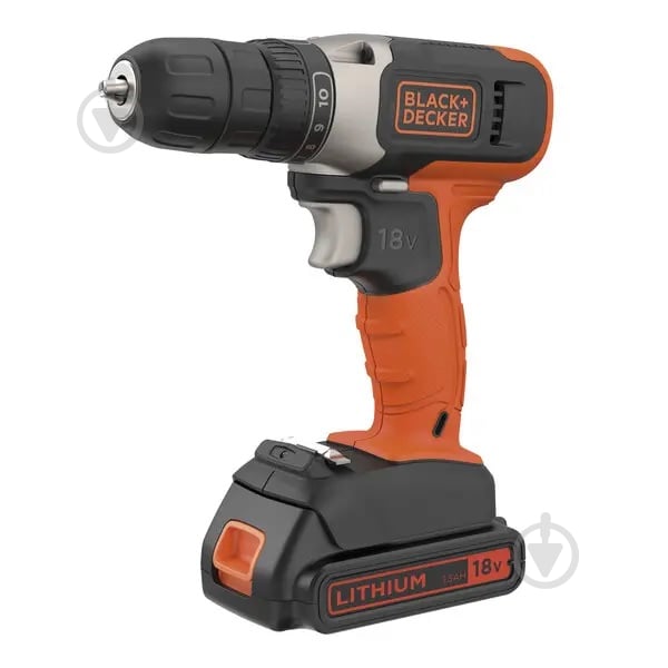 Шуруповерт акумуляторний Black+Decker BCD001C1 - фото 1