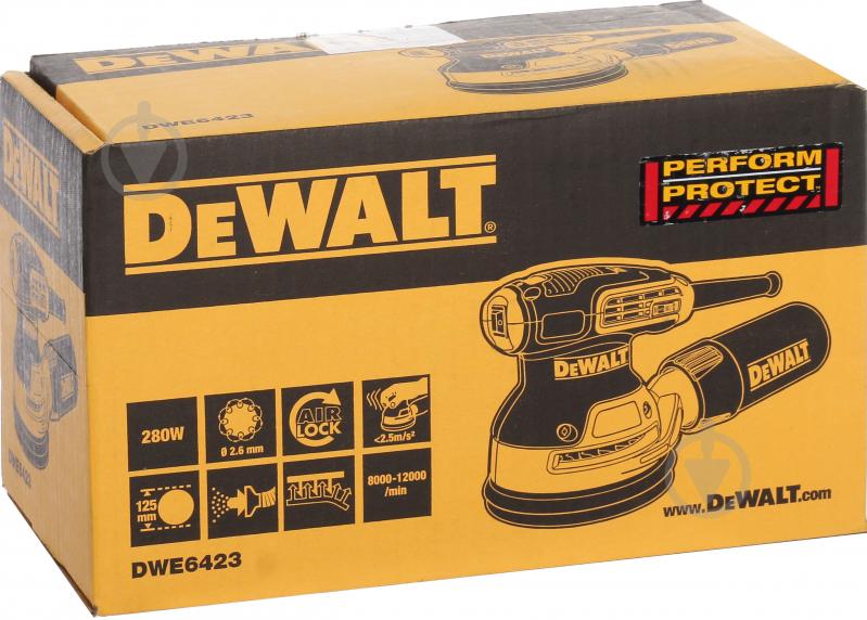 Ексцентрикова шліфмашина DeWalt DWE6423_1 - фото 6