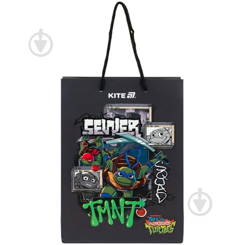 Пакет подарочный 18х24 см Ninjia Turtles KITE - фото 1 Пакет подарочный 18х24 см Ninjia Turtles KITE - фото 1