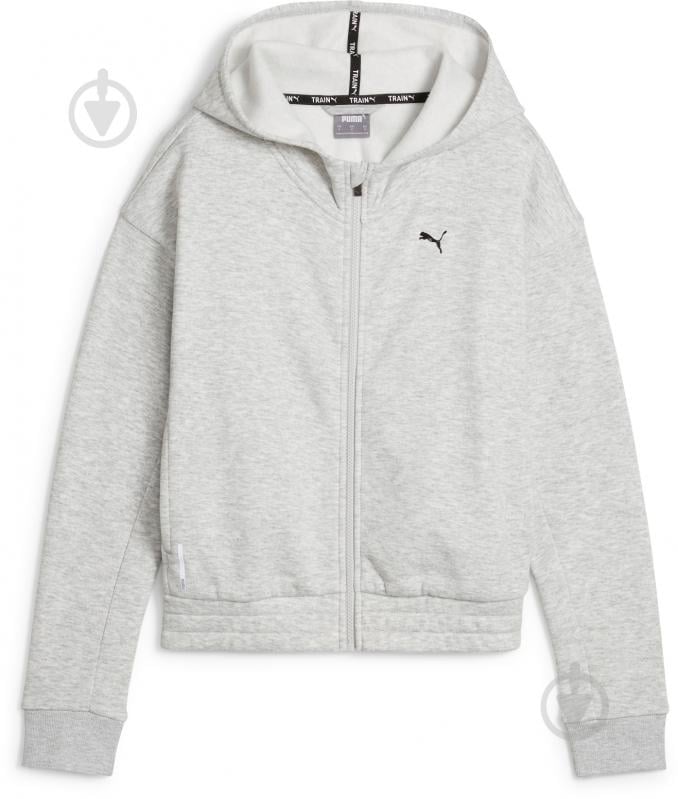 Джемпер Puma TRAIN FAVORITE FLEECE FULL ZIP 52423304 р.XL сірий - фото 1