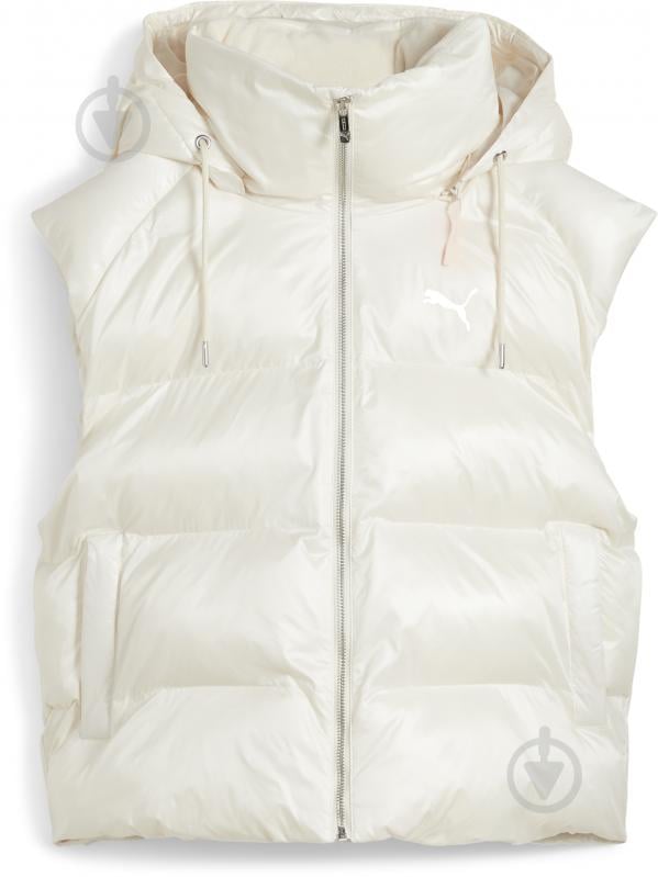 Жилет Puma SHINY PUFFER VEST 62651887 р.XS бежевий - фото 1