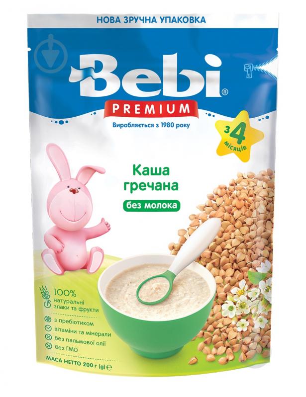 Каша безмолочная Bebi от 4 месяцев Premium Гречневая 200 г - фото 1