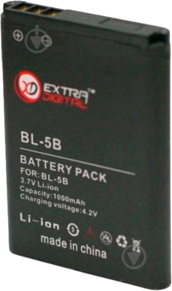 Аккумулятор EXTRADIGITAL Nokia BL-5B 1000 мА/ч (BMN6272) - фото 2