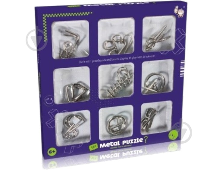 ᐉ Іграшка Qunxing Toys Металеві головоломки 9 шт. 3610AB • Краща