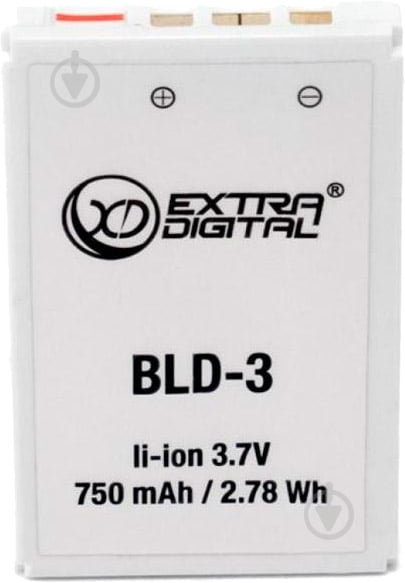 Аккумулятор EXTRADIGITAL Nokia BLD-3 750 мА/ч (BMN6287) - фото 1 Аккумулятор EXTRADIGITAL Nokia BLD-3 750 мА/ч (BMN6287) - фото 1