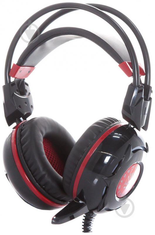 Гарнитура A4Tech G300 Bloody black/red - фото 1