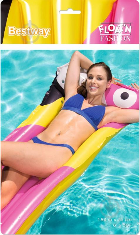 Матрас надувной Bestway Тропическая птица 183х76 см в ассортименте - фото 5