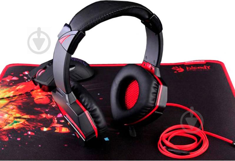 Гарнітура A4Tech G500 Bloody black/red - фото 3