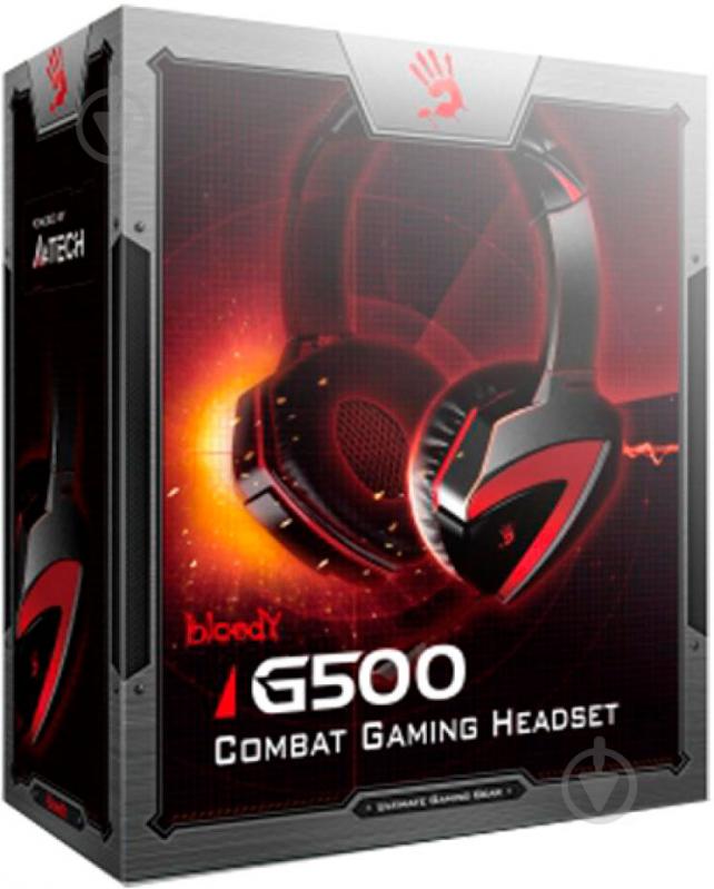 Гарнітура A4Tech G500 Bloody black/red - фото 11