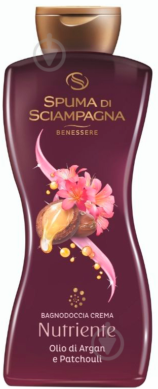 Крем-гель для душу Spuma di Sciampagna з аргановою олією та ароматом пачулі 650 мл - фото 1