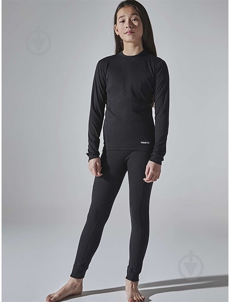 Комплект термобелья Craft CORE DRY BASELAYER SET JR 1909713-999000 черный - фото 4
