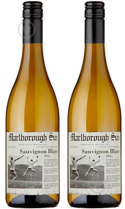 Вино Marlborough Sun белое сухое Sauvignon Blanc 2 шт 0,75+0,75 - фото 1 Вино Marlborough Sun белое сухое Sauvignon Blanc 2 шт 0,75+0,75 - фото 1
