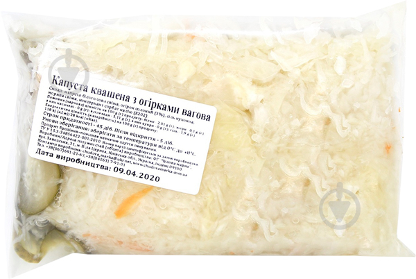 Капуста Чудова марка квашена з огірками 350 г 4820116705127 - фото 1