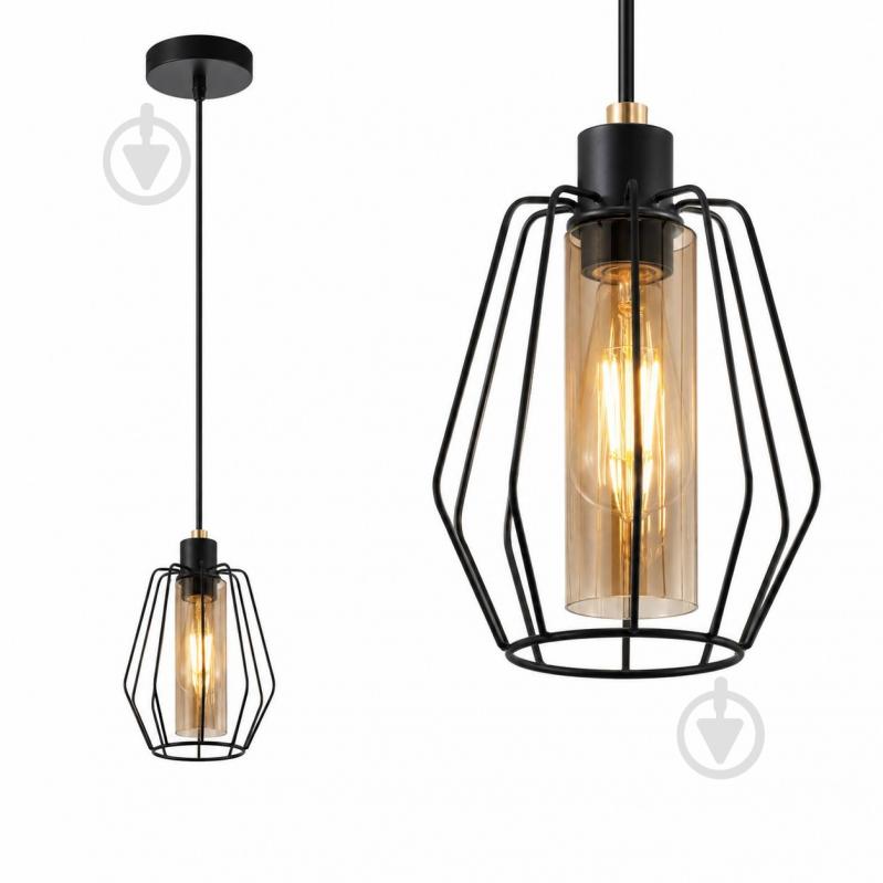 Подвес ELIOS Home 1x10 Вт /E27 черный DL1421 - фото 1