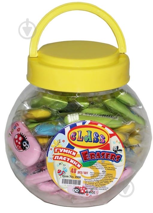 Ластик Bugs в ассортименте 4900 CLASS - фото 2