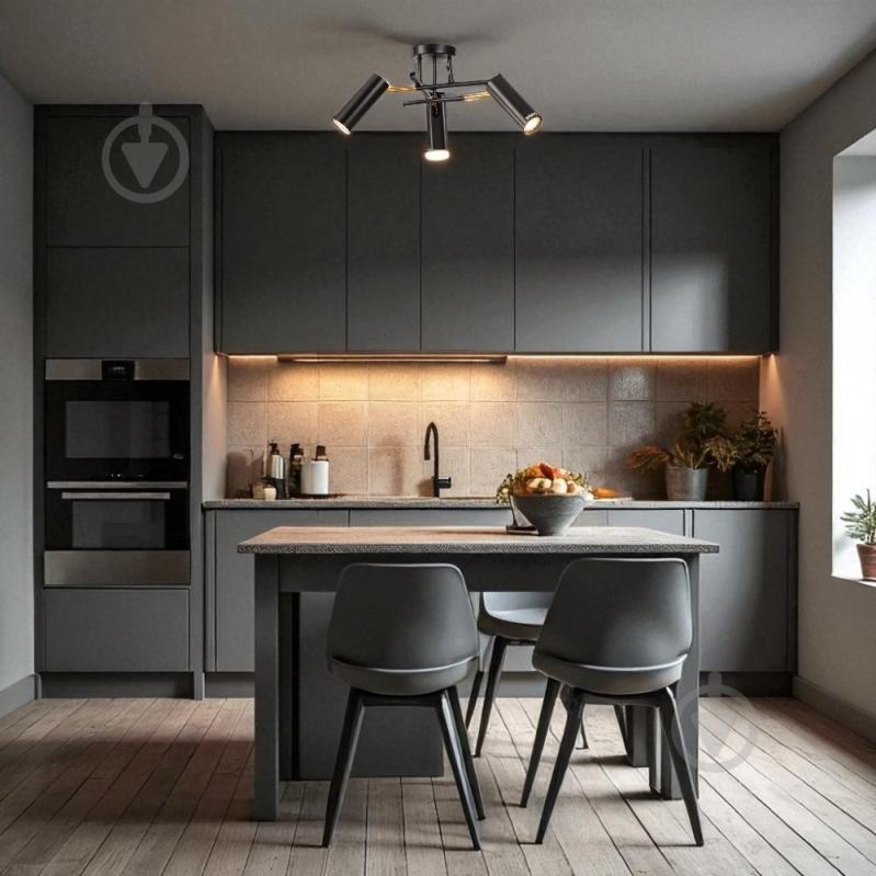 Люстра потолочная WunderLicht Arcano OM2094-43 3x35 Вт GU10 черный OM2094-43 - фото 2 Люстра потолочная WunderLicht Arcano OM2094-43 3x35 Вт GU10 черный OM2094-43 - фото 2