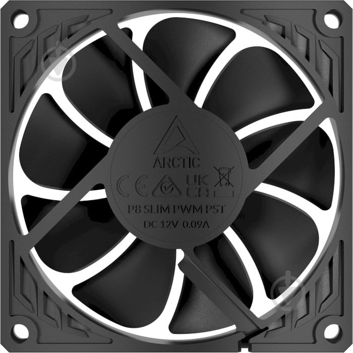 Вентилятор Arctic P8 Slim PWM PST Black (ACFAN00295A) - фото 2