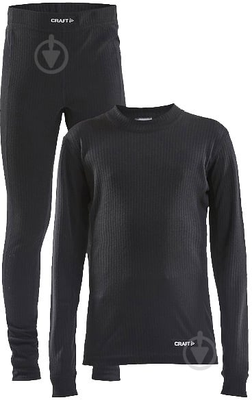 Комплект термобелья Craft CORE DRY BASELAYER SET JR 1909713-999000 черный - фото 1