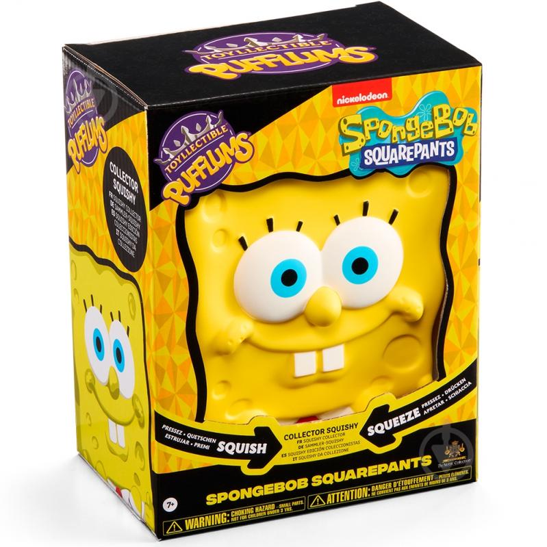 Игрушка-антистресс Noble Collection SPONGEBOB SQUAREPANTS - Pufflums сквиш (Губка Боб) 18,5 см (NN8464) - фото 7