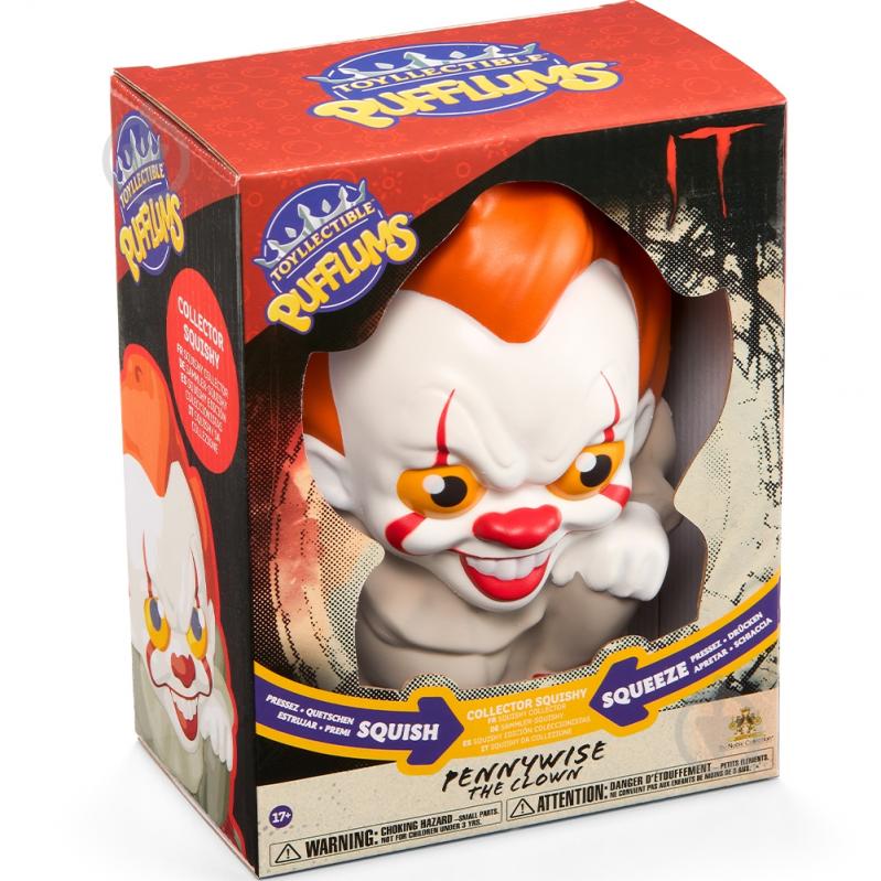 Игрушка-антистресс Noble Collection IT Pennywise - Pufflums Сквиш (Оно) (NN8463) - фото 8