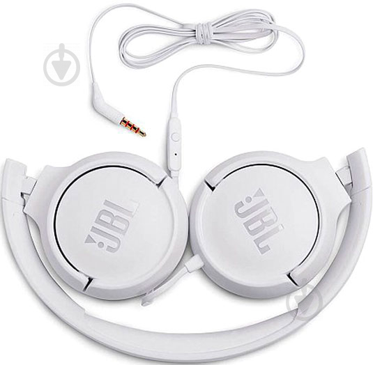 Навушники JBL T500 white (JBLT500WHT) - фото 5