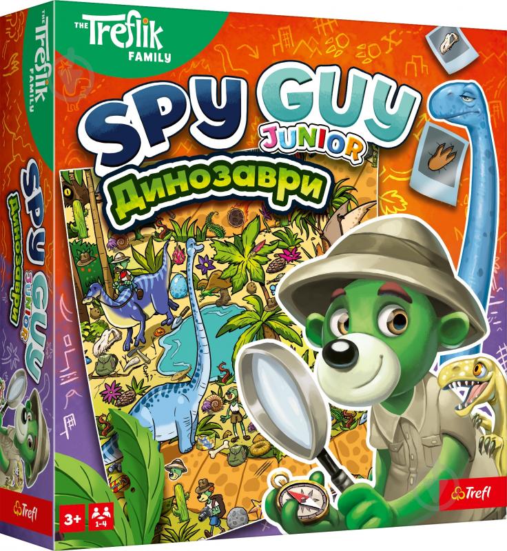 Игра настольная развлекательная Trefl Spy Guy Динозавры 2982 - фото 1 Игра настольная развлекательная Trefl Spy Guy Динозавры 2982 - фото 1