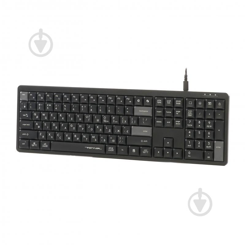 Клавіатура A4Tech (FX55 (Black)) з ножичним перемикачем black - фото 5 Клавіатура A4Tech (FX55 (Black)) з ножичним перемикачем black - фото 5