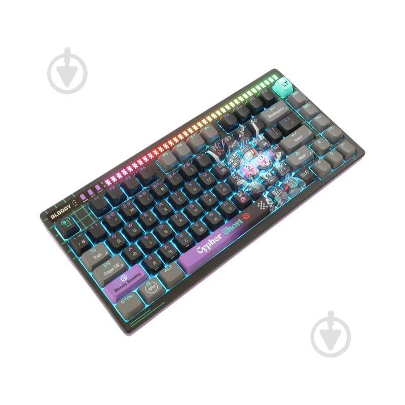 Клавиатура игровая BLOODY (AT75 (Cypher Ghost)) Alpha Optical Switch black - фото 9