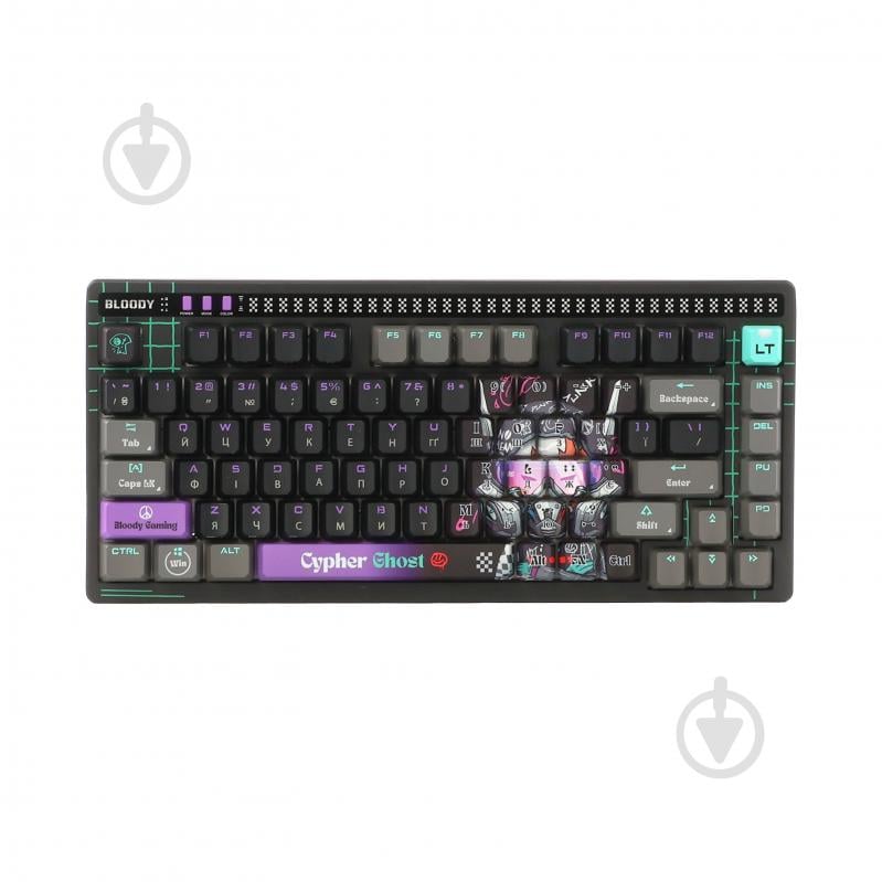 Клавиатура игровая BLOODY (AT75 (Cypher Ghost)) Alpha Optical Switch black - фото 2