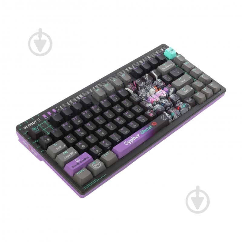 Клавиатура игровая BLOODY (AT75 (Cypher Ghost)) Alpha Optical Switch black - фото 4