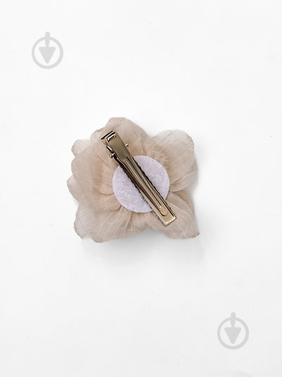 Зажим для волос MISO accessory цветок бежевый - фото 2