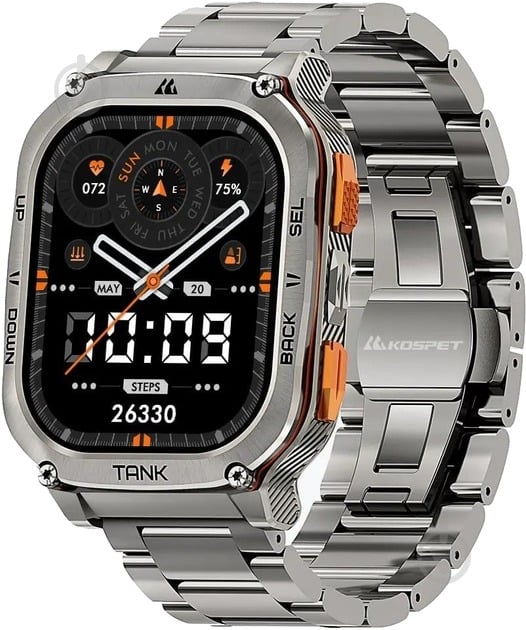 Смарт-часы Kospet Tank M3 Ultra SE Silver (M3 ULTRA SE SILVER) - фото 1 Смарт-часы Kospet Tank M3 Ultra SE Silver (M3 ULTRA SE SILVER) - фото 1